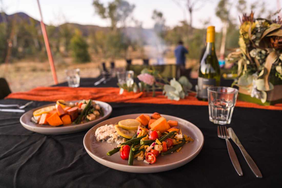 Enjoy healthy, delicious food on our Larapinta walks |  Luke Tscharke