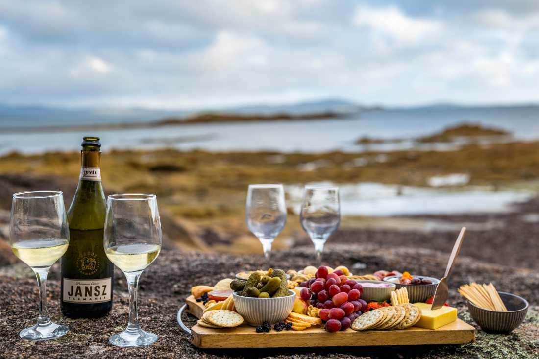 Enjoy a healthy snack after a day of walking at our Eco-Comfort Camp |  Lachlan Gardiner